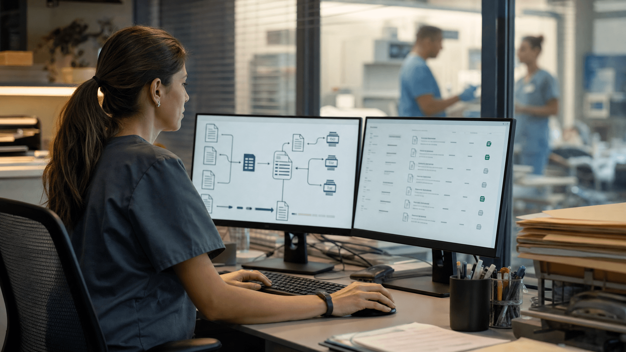 HIPAA-Aware Document Routing for Healthcare Intake
