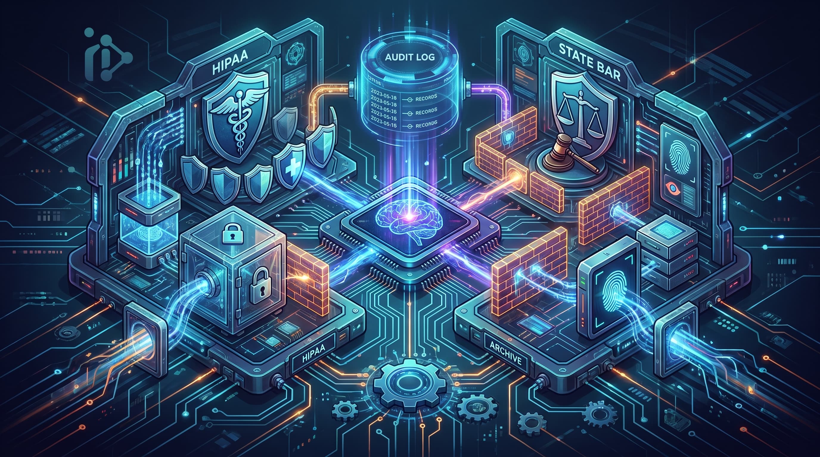 AI System Architecture for HIPAA & State Bar Compliance